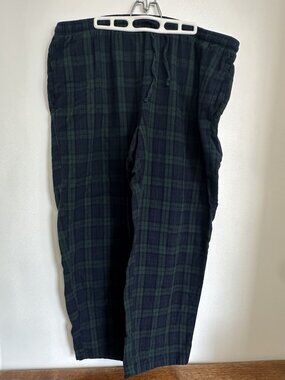 L.L BEAN PLAID 100% COTTON MENS SLEEP PANTS
